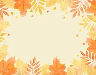 葉っぱの可愛いフレーム