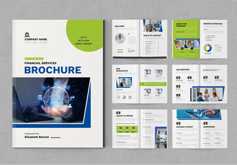 Financial Services Brochure Template Layout
