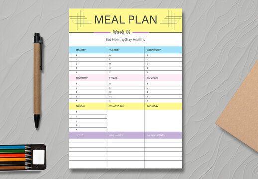 Meal Plan Template