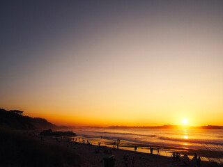 sunset at the beach © Sergio