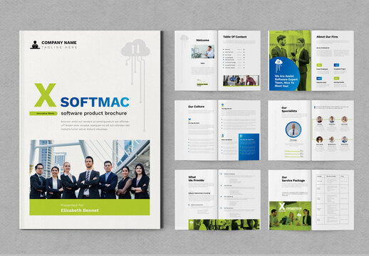 Technology Brochure Template Layout