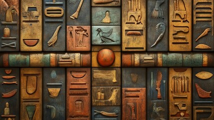 Ancient hieroglyphs Egypt