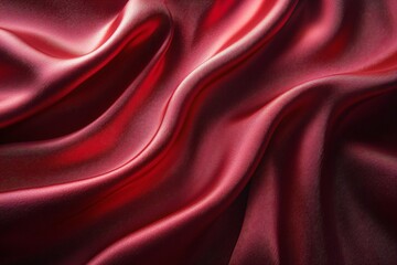 Obraz premium Luxurious red silk satin background perfect for Halloween-themed designs, events, or promotions featuring copy space.