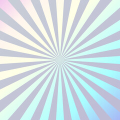 Pastel hologram background with sunbursts vector illustration. Holographic abstract digital modern square pattern with geometric ornament of lines with vibrant and energetic effect.