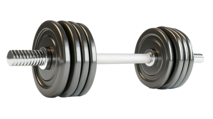 a barbell as element on isolated white background