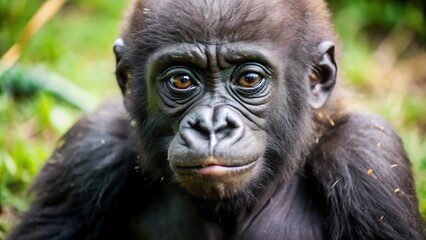 Obraz premium A Cute Gorilla Baby