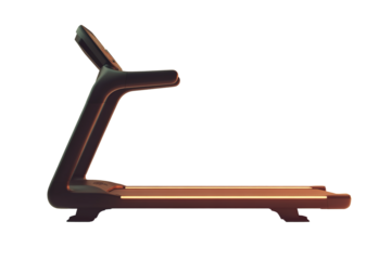 a treadmill as element on isolated white background