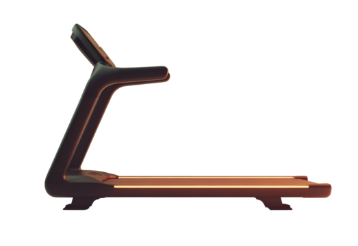 a treadmill as element on isolated white background