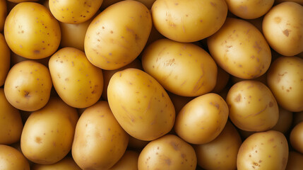 close up of fresh potatoes , potatoes as background