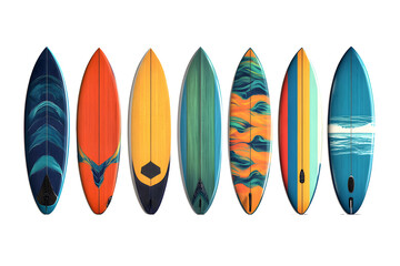 Surfing board set. Vector illustration design.