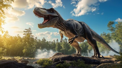 Dinosaur wallpaper photostock