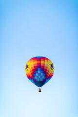 Colorful Hot Air Balloons Soaring at Reno NV Balloon Festival