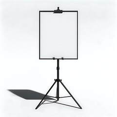 easel with blank canvas