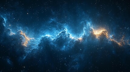 Fototapeta premium Cosmic Nebula in Deep Space Generative AI