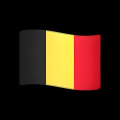 Fototapeta premium Belgium Flag Emoji 