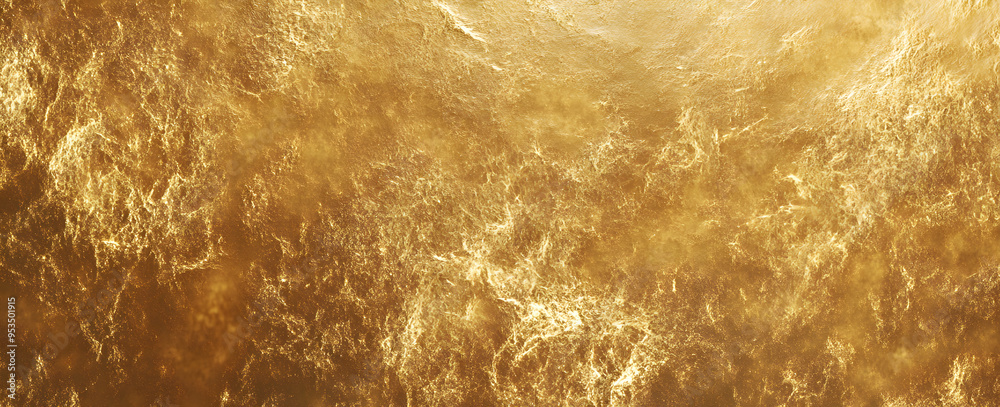 Sticker gold texture used as banner wallpaper background