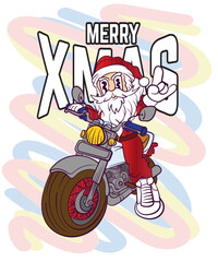 doodle pop art christmas background vector design