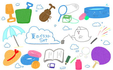 夏のイラストセット
