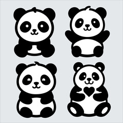set of panda
