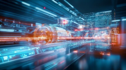 An automated facility with cuttingedge infrastructure and machines working together to streamline communication and enhance workflow