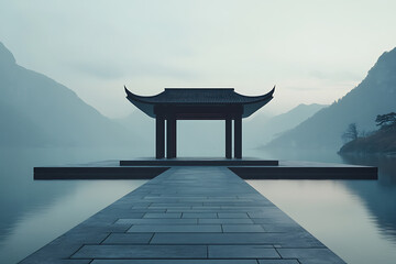 A minimalist concept design that conveys honor and dignity with clarity, emphasizing simplicity and elegance.