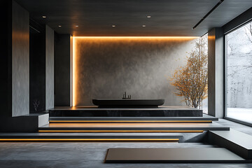 A minimalist concept design that conveys honor and dignity with clarity, emphasizing simplicity and elegance.