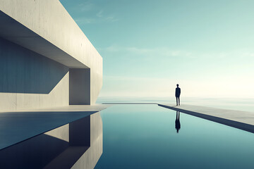 A minimalist concept design that conveys honor and dignity with clarity, emphasizing simplicity and elegance.
