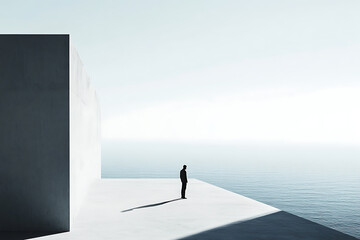 A minimalist concept design that conveys honor and dignity with clarity, emphasizing simplicity and elegance.