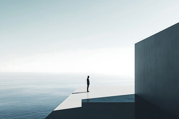 A minimalist concept design that conveys honor and dignity with clarity, emphasizing simplicity and elegance.