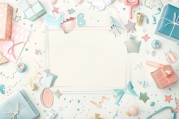 Colorful invitation template