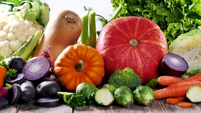 assorted of autumn vegetables