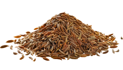 Cumin. isolated on a white background, PNG.