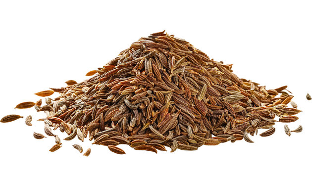 Cumin. isolated on a white background, PNG.