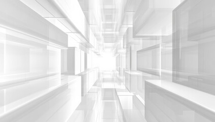 Obraz premium Futuristic Abstract Business Space Design fuses modern aesthetics with functionality, promoting clarity, collaboration, creativity, productivity, and effective professional interaction