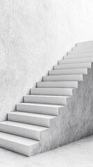 Fototapeta premium Minimalist Staircase: A Modern Home Design Element