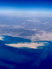 aerial view of the sea