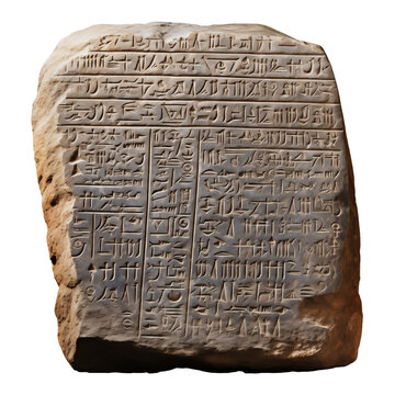 rosetta stone isolated on white