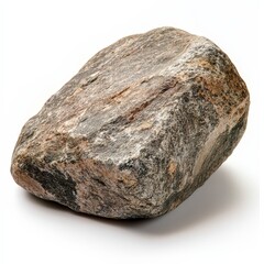 Fototapeta premium A large rock sits on a white background