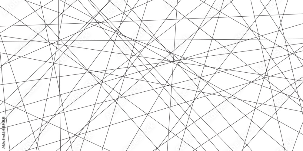 Aufkleber Abstract black lines with white background. Creative and geometric shape with luxury pattern and paper texture design. abstract background with stripes for website design Technology background.	