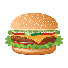 Burger vector illustration