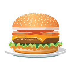 Burger vector illustration