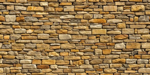 Obraz premium Seamless repeating pattern of an old stone wall texture from the UK, stone, wall, texture, old, vintage, ancient