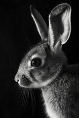 Fototapeta premium portrait studio photograph of bilby black and white