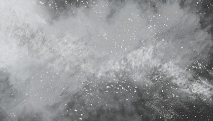 Obraz premium textural white dust on gray background; old texture of dry powder and cracks as a backdrop, abstracts for website, web, magazine