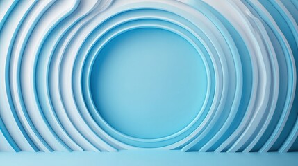 Stylish blue abstract background with layered circular patterns, perfect for modern designs and creative presentations.