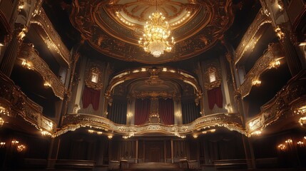 Interior of a Gilded Opera House