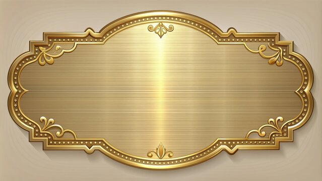 Plaque with elegant design and golden accents, plaque, award, recognition, ornament, trophy, honor, decoration, decorative