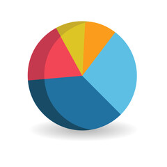 Colorful Pie graph pieces