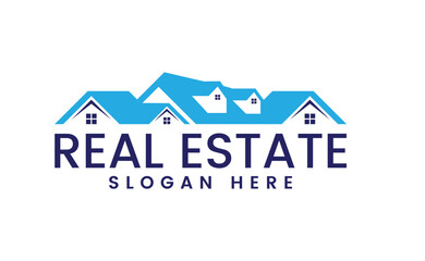 Real estate business logo, house logo icon, vector illustration logo design, building, construction, roof, estate, contractor, apartment, realtor, property, commercial, residential, corporate, flat