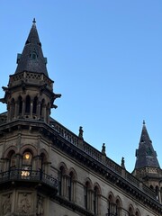 Modern buildings and landmarks in Manchester city centre. Manchester England. 